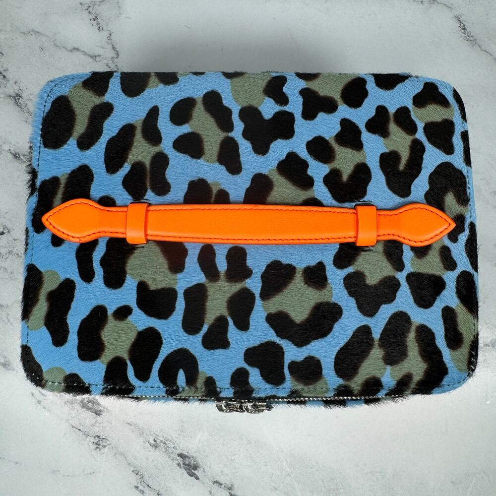 Chrome Hearts Jewelry Case  St Barth Exclusive Leopard Pony Hair Box Bag Clutch - Picture 7 of 16